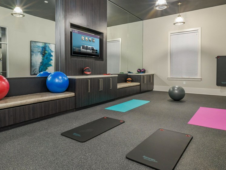 Modern Fitness Center at Abberly at Southpoint Apartment Homes, Fredericksburg, VA, 22407